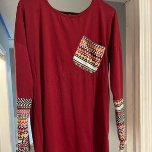 Womens long sleeve tee